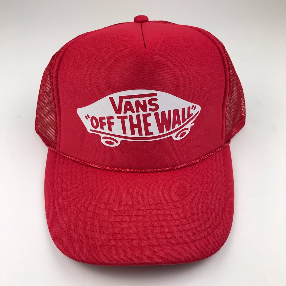 Vans Off The Wall SnapBack Trucker Hat Red